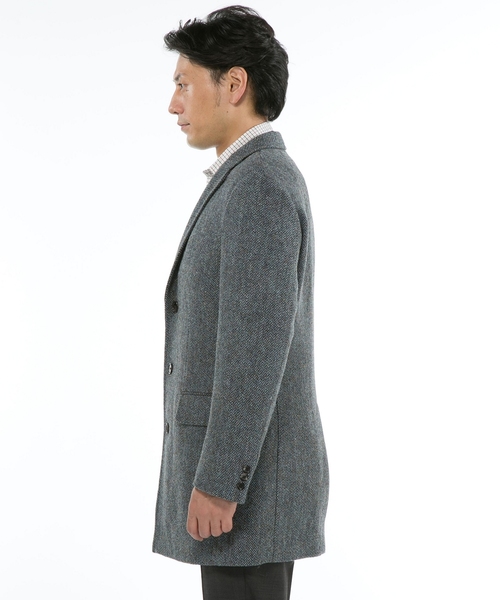 ☆美品☆J.PRESS チェスターコート ドネガルツイード生地 L