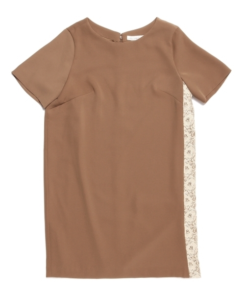 BEAMS LIGHTS Women's（ビームスライツ ウィメンズ）の「BEAMS LIGHTS / 片脇レース ワンピース（ワンピース・レディース・ブラック/ブラウン系その他・36/38）」の15枚目の写真