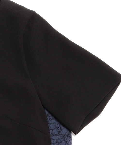 BEAMS LIGHTS Women's（ビームスライツ ウィメンズ）の「BEAMS LIGHTS / 片脇レース ワンピース（ワンピース・レディース・ブラック/ブラウン系その他・36/38）」の17枚目の写真