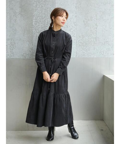 セール バンドカラーティアードワンピース ワンピース Koe コエ のファッション