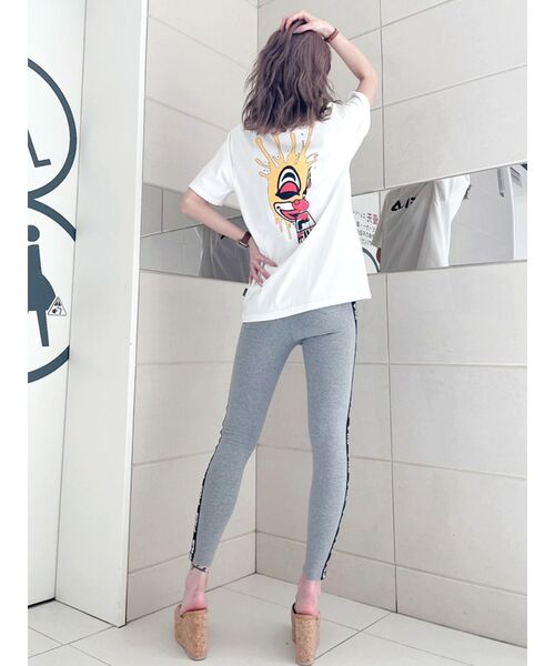 FILA（フィラ）の「GYDA×FILA BUG BASKETBALL Tシャツ（Tシャツ/カットソー・レディース・オフホワイト/ブラック・FREE）」の6枚目の写真