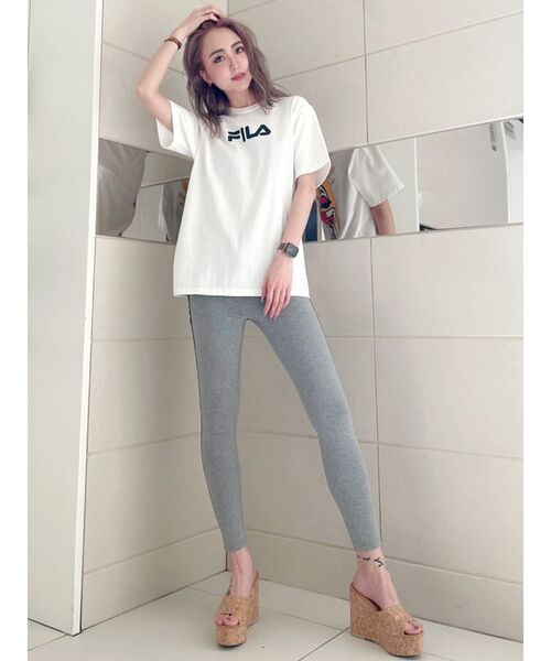 FILA（フィラ）の「GYDA×FILA BUG BASKETBALL Tシャツ（Tシャツ/カットソー・レディース・オフホワイト/ブラック・FREE）」の3枚目の写真