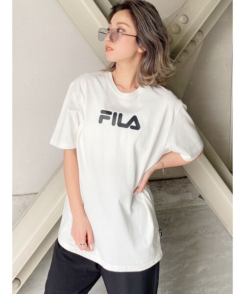 FILA（フィラ）の「GYDA×FILA BUG BASKETBALL Tシャツ（Tシャツ/カットソー・レディース・オフホワイト/ブラック・FREE）」の11枚目の写真