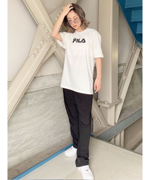 FILA（フィラ）の「GYDA×FILA BUG BASKETBALL Tシャツ（Tシャツ/カットソー・レディース・オフホワイト/ブラック・FREE）」の10枚目の写真