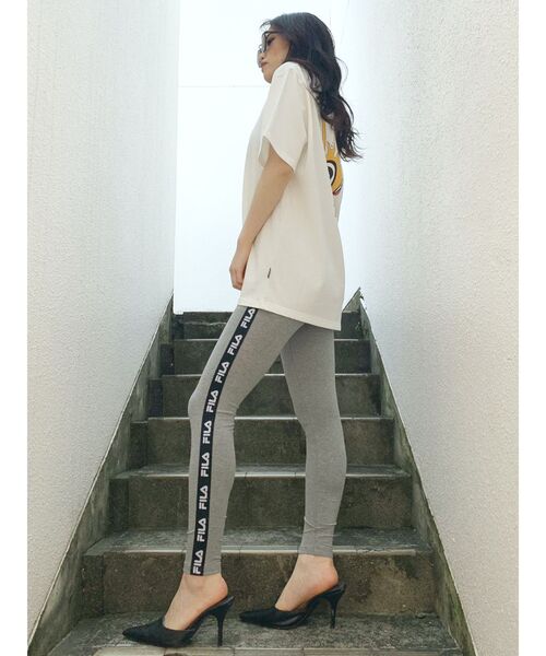 FILA（フィラ）の「GYDA×FILA BUG BASKETBALL Tシャツ（Tシャツ/カットソー・レディース・オフホワイト/ブラック・FREE）」の12枚目の写真