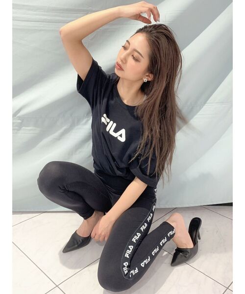 FILA（フィラ）の「GYDA×FILA BUG BASKETBALL Tシャツ（Tシャツ/カットソー・レディース・オフホワイト/ブラック・FREE）」の4枚目の写真