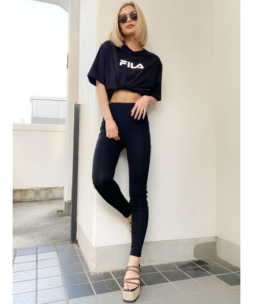 FILA（フィラ）の「GYDA×FILA BUG BASKETBALL Tシャツ（Tシャツ/カットソー・レディース・オフホワイト/ブラック・FREE）」の14枚目の写真