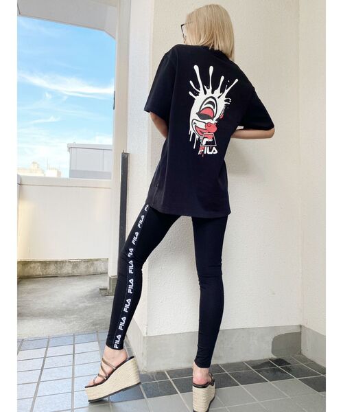 FILA（フィラ）の「GYDA×FILA BUG BASKETBALL Tシャツ（Tシャツ/カットソー・レディース・オフホワイト/ブラック・FREE）」の16枚目の写真