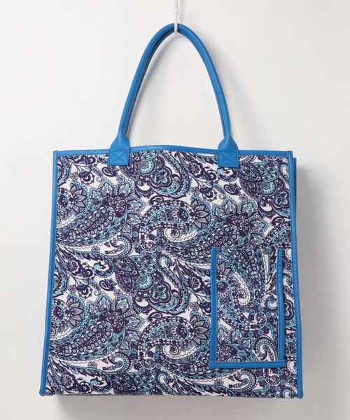 チャイハネ(チャイハネ)の「【チャイハネ】ペイズリー柄BIGトートバッグ(トートバッグ・レディース・ブラウン/ブルー・FREE)」の5枚目の写真