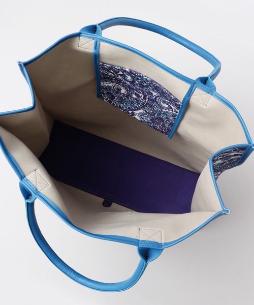 チャイハネ(チャイハネ)の「【チャイハネ】ペイズリー柄BIGトートバッグ(トートバッグ・レディース・ブラウン/ブルー・FREE)」の9枚目の写真