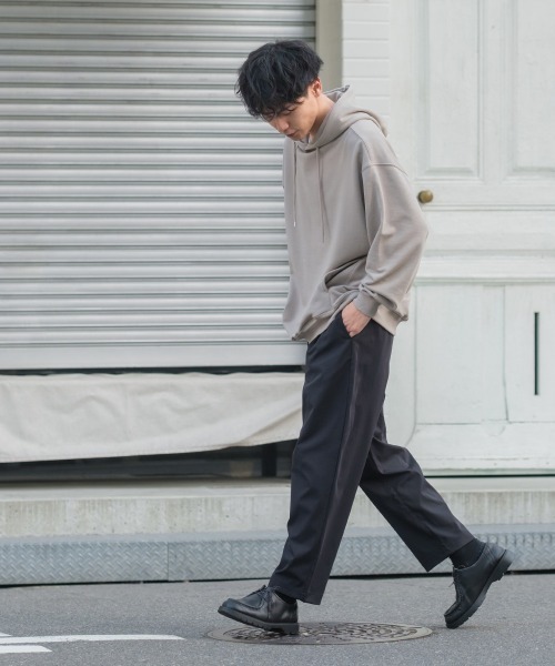 improves（インプローブス）の「ナチュラル ストレッチ タック ワイド テーパードパンツ（スラックス・メンズ・ブラック/ホワイト/ベージュ・LARGE/MEDIUM）」の9枚目の写真