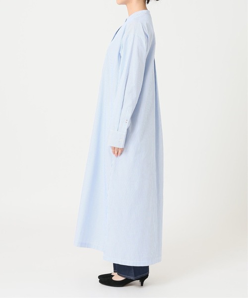 SLOBE IENA(スローブイエナ)の「キャンブリックシャツワンピース【手洗い可能】◆(シャツワンピース・レディース・ホワイト/ブルー系その他・FREE)」の10枚目の写真