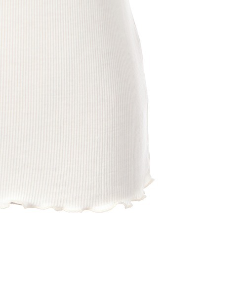 axes femme(アクシーズファム)の「ヨークレースリブインナー(Tシャツ/カットソー・レディース・ホワイト/ブラック/グレー・MEDIUM)」の8枚目の写真