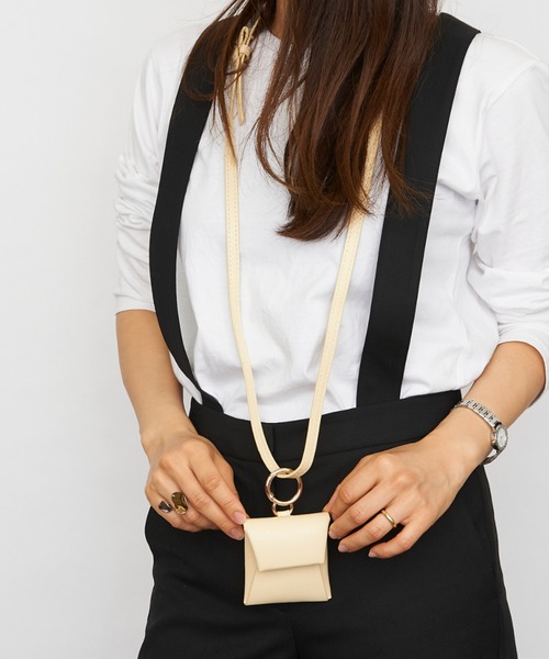 LAZY SUSAN（レイジースーザン）の「マルチポシェット　ルベルニ３セット（ショルダーバッグ・レディース・ブラック/ブラウン/アイボリー・FREE）」の9枚目の写真