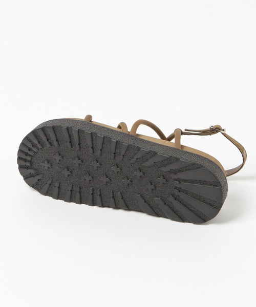 Heather(ヘザー)の「厚底コードレースアップ トングサンダル 937582(サンダル・レディース・ブラック/アイボリー/ベージュ・M/L)」の11枚目の写真