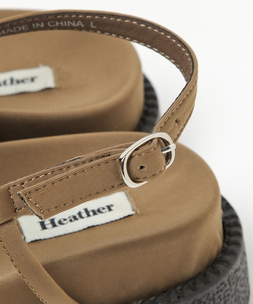 Heather(ヘザー)の「厚底コードレースアップ トングサンダル 937582(サンダル・レディース・ブラック/アイボリー/ベージュ・M/L)」の17枚目の写真