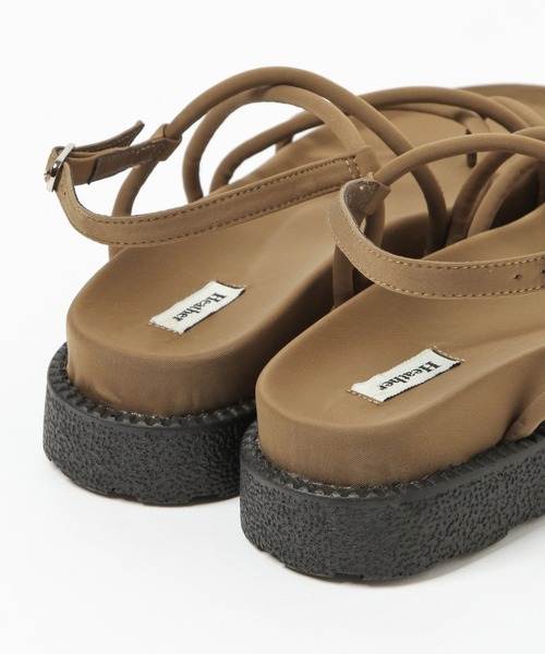 Heather(ヘザー)の「厚底コードレースアップ トングサンダル 937582(サンダル・レディース・ブラック/アイボリー/ベージュ・M/L)」の19枚目の写真