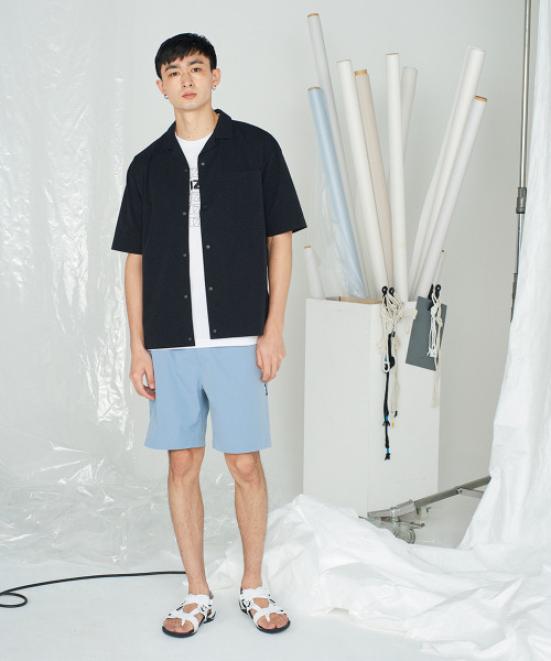 MIZUNO SPORTS STYLE（ミズノスポーツスタイル）の「ストレッチウーブン ハーフパンツ（その他パンツ・メンズ・ブラック/ライトブルー・XL/L/M/S）」の13枚目の写真