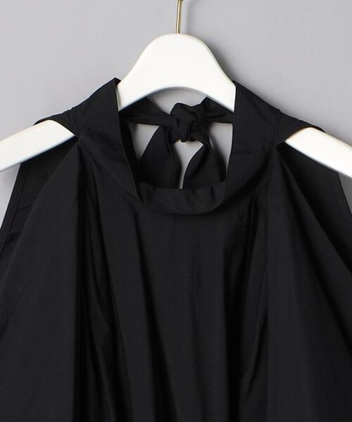 LEMAIRE（ルメール）の「＜LEMAIRE（ルメール）＞ フリル ノースリーブ ドレス ■■■（ドレス・レディース・ブラック・36/34）」の3枚目の写真