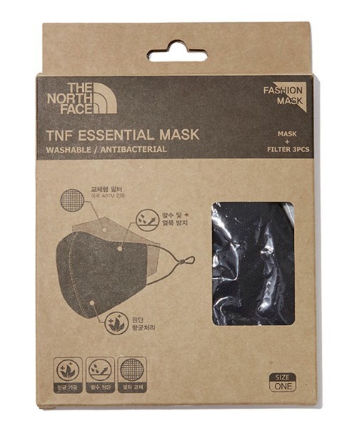 THE NORTH FACE（ザノースフェイス）の「【THE NORTH FACE / ザ・ノース・フェイス】ファションマスク ESSENTIAL MASK（マスク・メンズ・ブラック/グレー・FREE）」の7枚目の写真