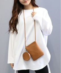 【ポートジュール】 PUレザーミニショルダーバッグ　コインケース付き　WEB限定