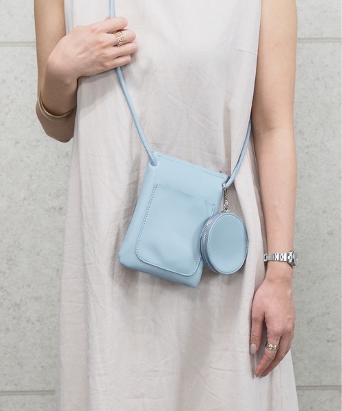 POUTOJOURU(ポートジュール)の「【ポートジュール】 PUレザーミニショルダーバッグ コインケース付き WEB限定(ショルダーバッグ・レディース・ホワイト/ライトブルー/ブラック/ベージュ/カーキ/モカ/グレイッシュベージュ・FREE)」の17枚目の写真