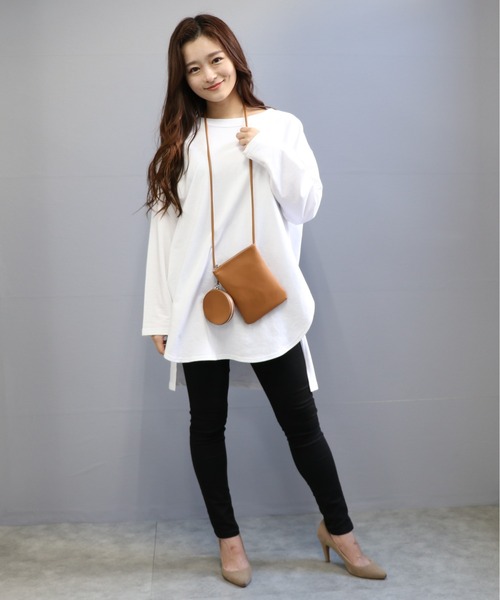 POUTOJOURU(ポートジュール)の「【ポートジュール】 PUレザーミニショルダーバッグ コインケース付き WEB限定(ショルダーバッグ・レディース・ホワイト/ライトブルー/ブラック/ベージュ/カーキ/モカ/グレイッシュベージュ・FREE)」の22枚目の写真