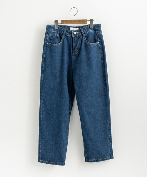 Ressaca(レサーカ)の「リラックスルーズフィット ワイドストレートデニムパンツ ヴィンテージライク(デニムパンツ・メンズ・ライトブルー/ブラック/グレー/サックスブルー/インディゴブルー・M/L/XL/XXL/S)」の18枚目の写真
