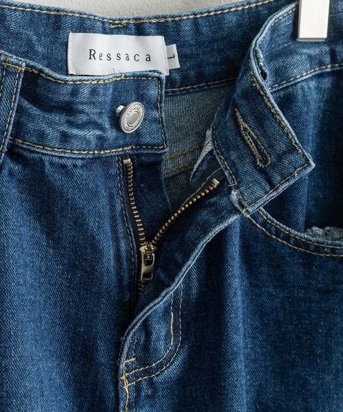 Ressaca(レサーカ)の「リラックスルーズフィット ワイドストレートデニムパンツ ヴィンテージライク(デニムパンツ・メンズ・ライトブルー/ブラック/グレー/サックスブルー/インディゴブルー・M/L/XL/XXL/S)」の22枚目の写真