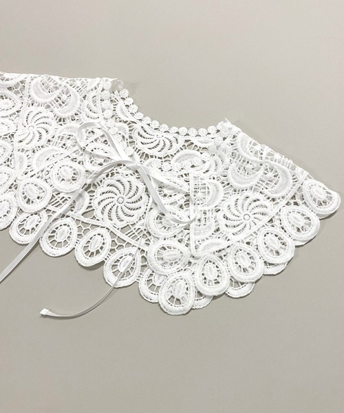 AS KNOW AS PINKY（アズノゥアズピンキー）の「まるでかこまれた付け襟（付け襟・レディース・オフホワイト/ベージュ/ブラック・FREE）」の10枚目の写真