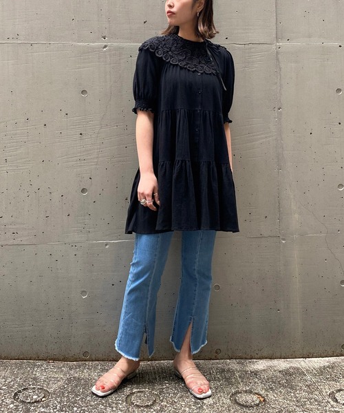 AS KNOW AS PINKY（アズノゥアズピンキー）の「まるでかこまれた付け襟（付け襟・レディース・オフホワイト/ベージュ/ブラック・FREE）」の20枚目の写真