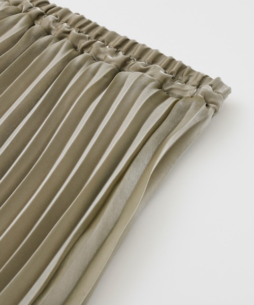 Ambre Neige（アンブルネージュ）の「シャイニープリーツスカート／【WEB/EC限定商品】（スカート・レディース・ブルー系その他/ピンクベージュ・FREE）」の18枚目の写真