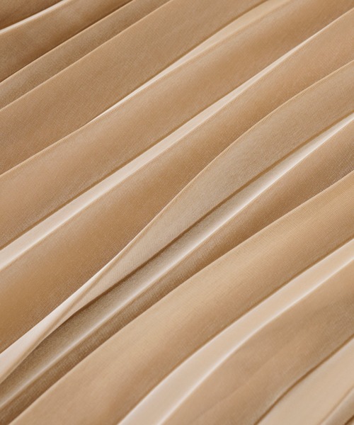 Ambre Neige（アンブルネージュ）の「シャイニープリーツスカート／【WEB/EC限定商品】（スカート・レディース・ブルー系その他/ピンクベージュ・FREE）」の15枚目の写真