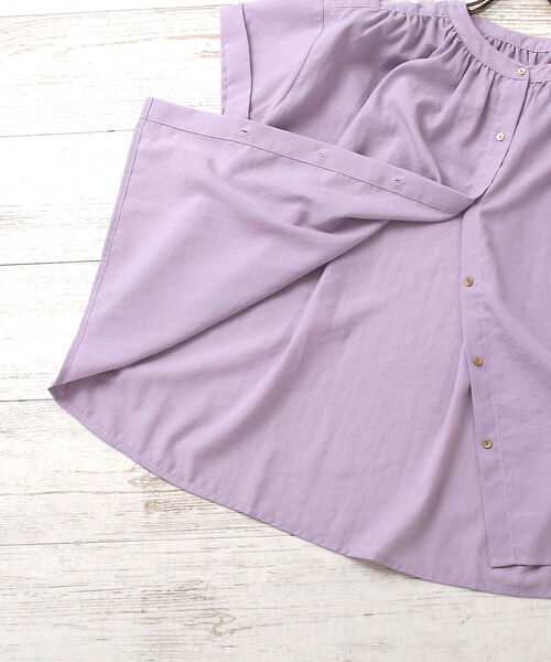 Afternoon Tea(アフタヌーンティー)の「UV加工ブラウス(シャツ/ブラウス・レディース・ライトグリーン/ライトパープル/オフホワイト・MEDIUM)」の13枚目の写真