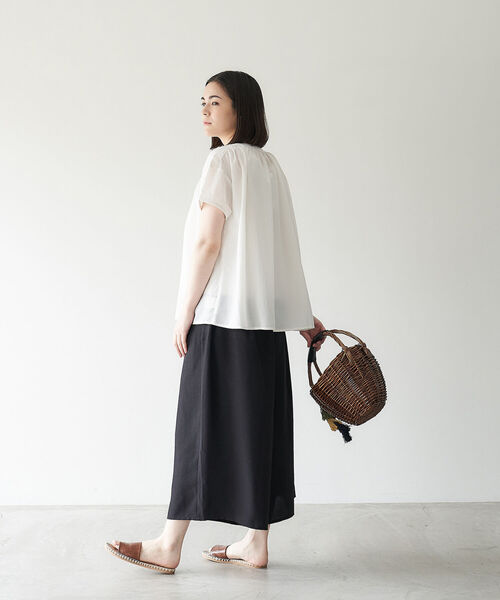 Afternoon Tea(アフタヌーンティー)の「UV加工ブラウス(シャツ/ブラウス・レディース・ライトグリーン/ライトパープル/オフホワイト・MEDIUM)」の19枚目の写真