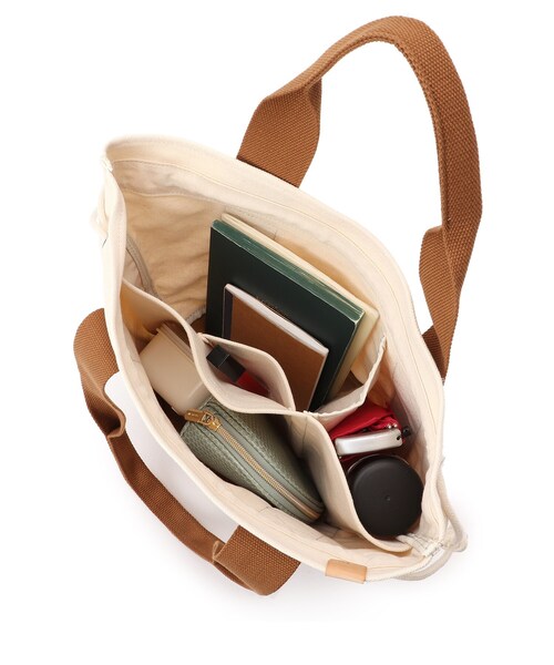 SHOO・LA・RUE（シューラルー）の「◆キャンバス巾着トート（トートバッグ・レディース・ブラウン系/ネイビー/ピンク系/カーキ・00）」の9枚目の写真