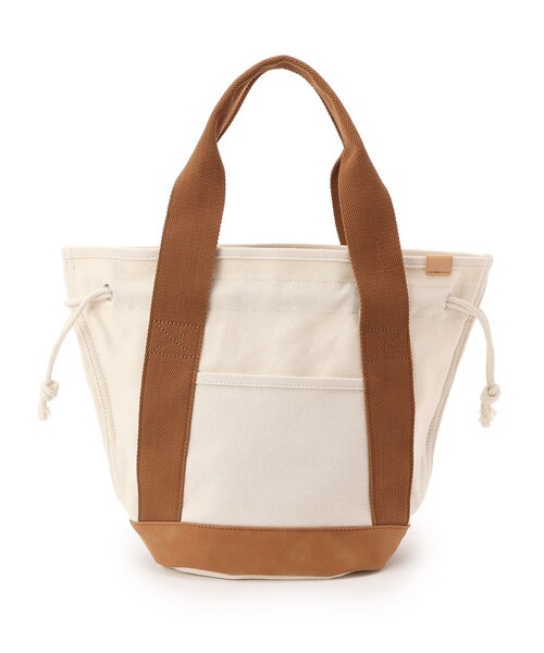 SHOO・LA・RUE（シューラルー）の「◆キャンバス巾着トート（トートバッグ・レディース・ブラウン系/ネイビー/ピンク系/カーキ・00）」の11枚目の写真