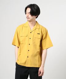 VANS ヴァンズ M VANS OPEN COLLAR SHIRT 121H1060200 YELLOW