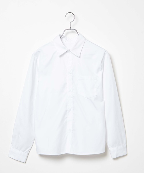 WEGO（ウィゴー）の「WEGO/スクール長袖シャツ（シャツ/ブラウス・レディース・ホワイト/その他1/ピンク/サックスブルー・SMALL/MEDIUM/LARGE）」の7枚目の写真