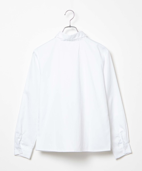 WEGO（ウィゴー）の「WEGO/スクール長袖シャツ（シャツ/ブラウス・レディース・ホワイト/その他1/ピンク/サックスブルー・SMALL/MEDIUM/LARGE）」の8枚目の写真