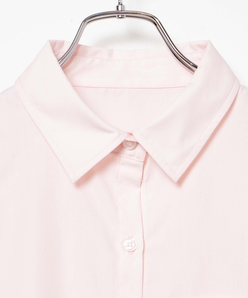 WEGO（ウィゴー）の「WEGO/スクール長袖シャツ（シャツ/ブラウス・レディース・ホワイト/その他1/ピンク/サックスブルー・SMALL/MEDIUM/LARGE）」の14枚目の写真