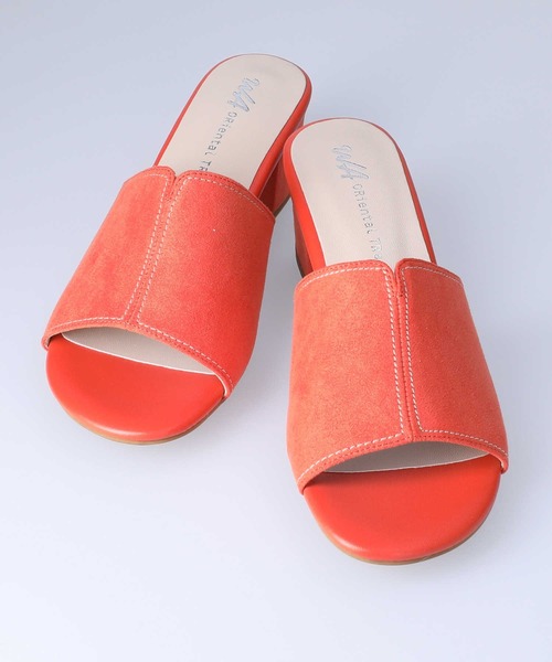 ORiental TRaffic(オリエンタルトラフィック)の「【ORiental TRaffic】ステッチミュールサンダル(サンダル・レディース・ブラック/ベージュ/オレンジ・M/XL/S/L)」の3枚目の写真