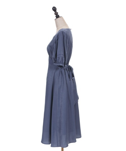 axes femme POETIQUE（アクシーズファムポエティック）の「ゆったりパフ袖ワンピース（ワンピース・レディース・オレンジ/ブルー/ミント・MEDIUM）」の16枚目の写真