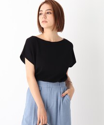 OPAQUE.CLIP（オペークドットクリップ）の「◆アセテートコットン ボートネックニット【マルチファンクション/WEB限定カラー・サイズ】（ニット/セーター）」