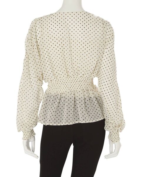 MERCURYDUO（マーキュリーデュオ）の「ドットシャーリングスリーブブラウス（シャツ/ブラウス・レディース・ブラック/アイボリー・FREE）」の12枚目の写真