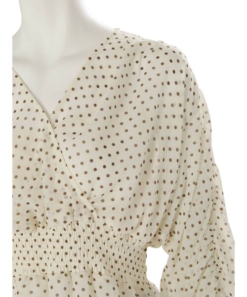 MERCURYDUO（マーキュリーデュオ）の「ドットシャーリングスリーブブラウス（シャツ/ブラウス・レディース・ブラック/アイボリー・FREE）」の17枚目の写真