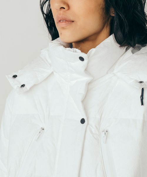 DOUBLE STANDARD CLOTHING（ダブルスタンダードクロージング）の「Tyvekダウンコート（ダウンジャケット/コート・レディース・オフホワイト・38/36）」の5枚目の写真