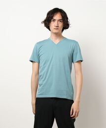 【PAZZO】 製品染め Vネック Tシャツ