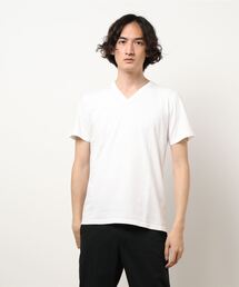 【PAZZO】 製品染め Vネック Tシャツ