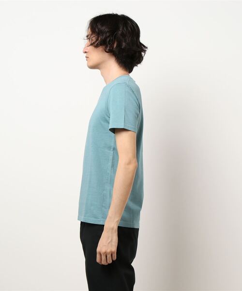 PAZZO(パッゾ)の「【PAZZO】 製品染め Vネック Tシャツ(Tシャツ/カットソー・メンズ・マスタード/ホワイト系その他/ピンク/サックスブルー系/グレー・46/44/48)」の6枚目の写真